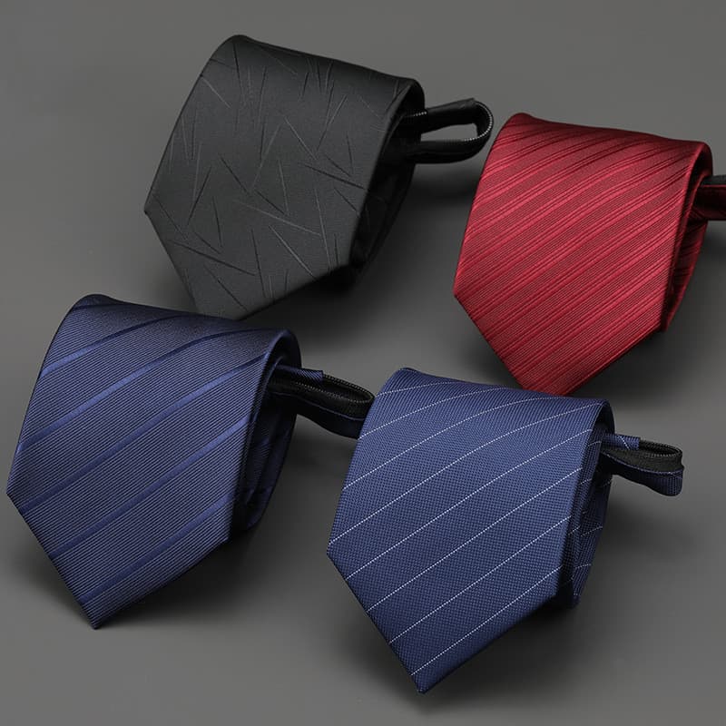 Gravata preta estilo zíper, masculina, azul, roupa Formal, noivo, acessórios de casamento, pessoas preguiçosas, listras gratuitas