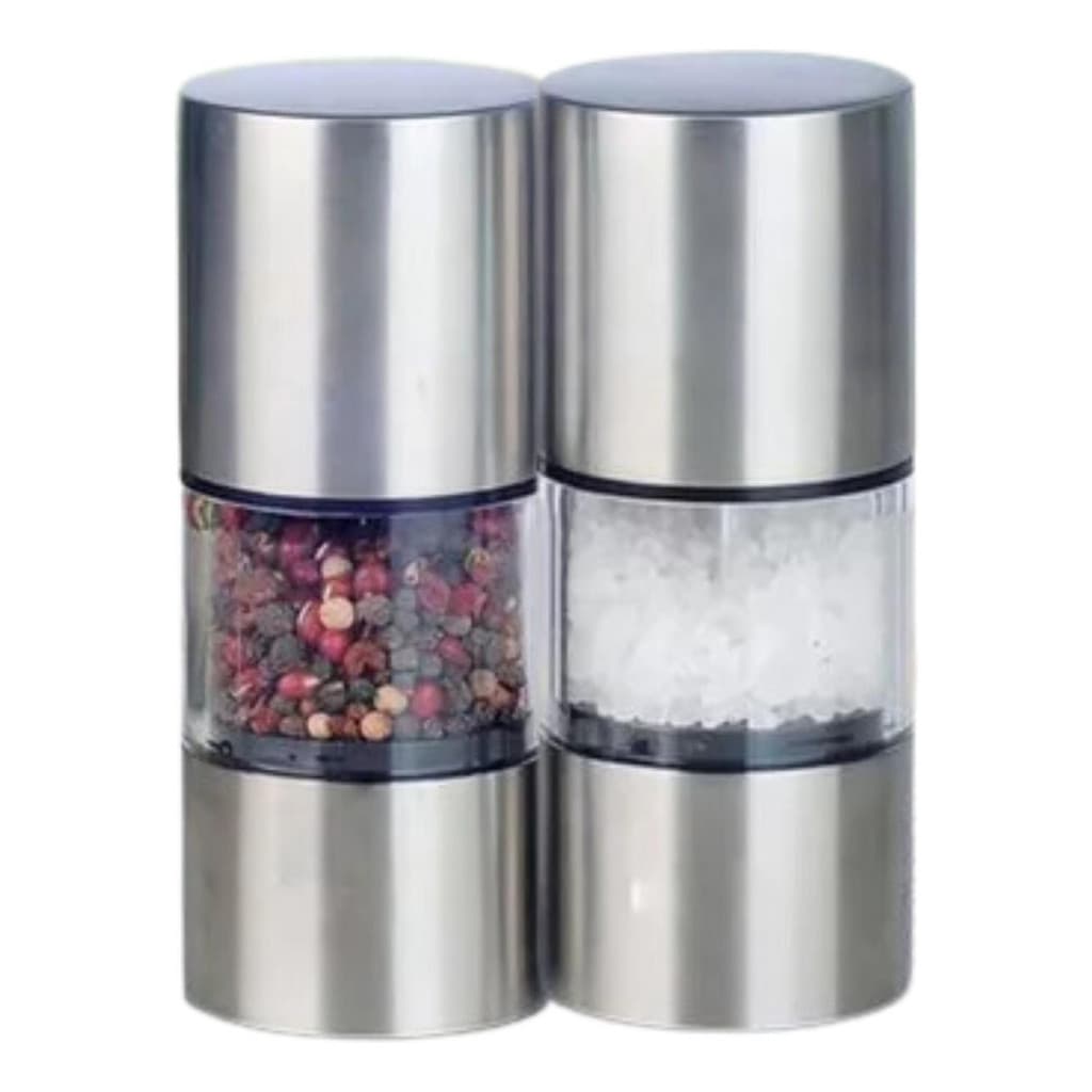 Dupla Moedor De Sal Do Himalaia Tempero Pimenta Cozinha