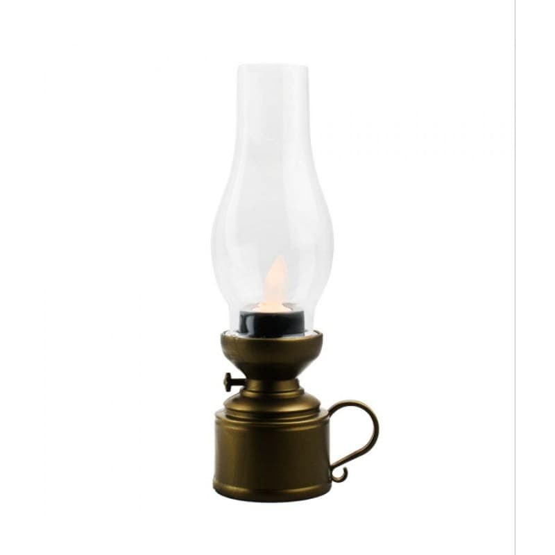 GJ015-M | Luminária Lamparina Dourada 18.5cm