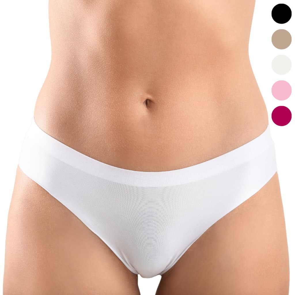 Kit 8 Calcinha Feminina Cós Sem Costura Tanga Poliamida  Promoção