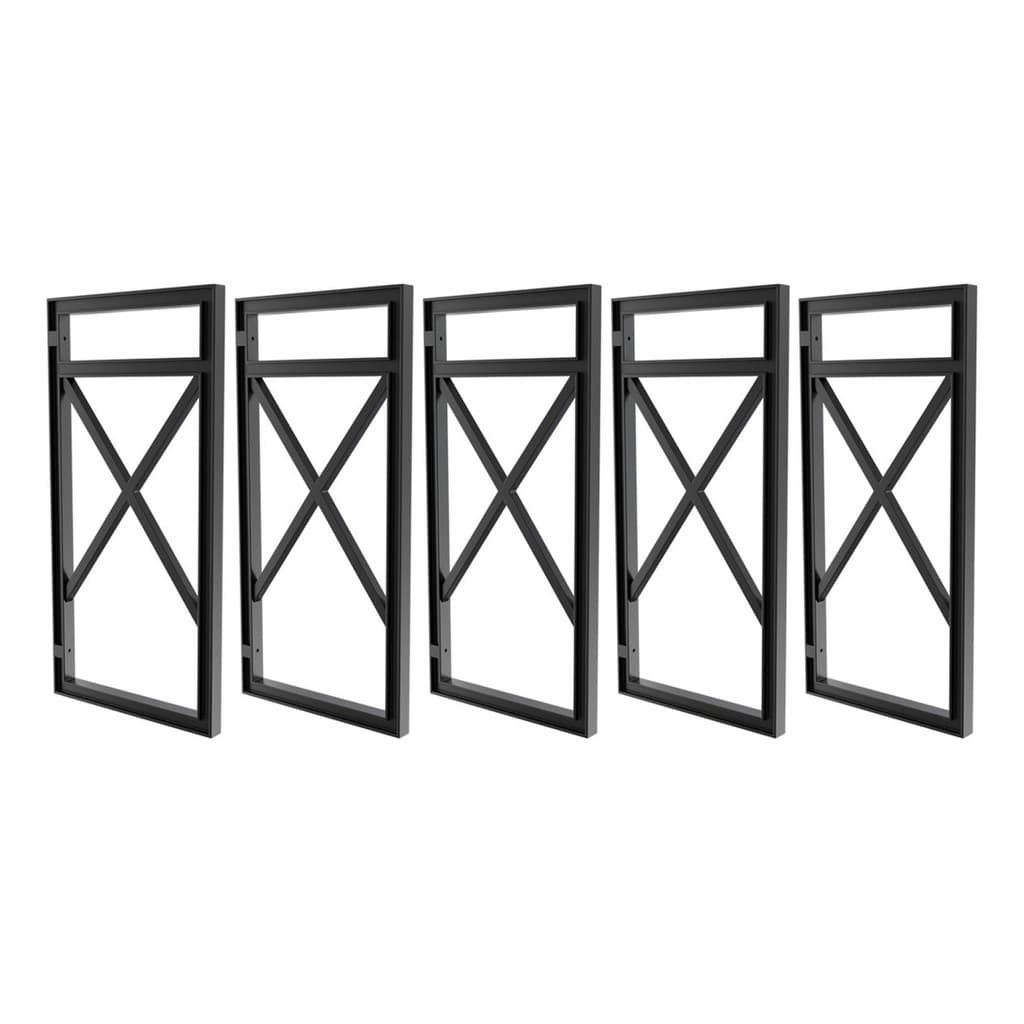 Kit 05 Suportes Estilo Industrial P/prateleiras 15cm Profun.