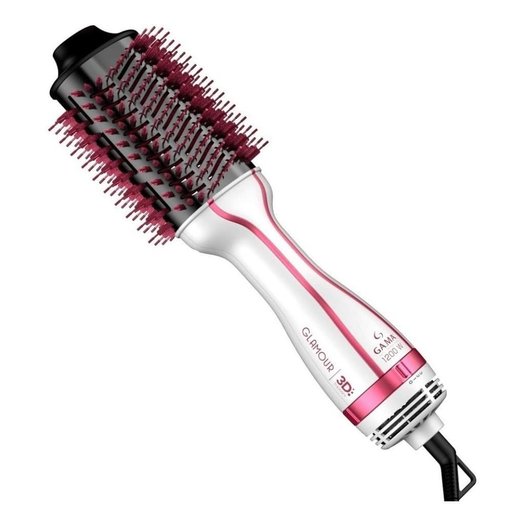 Escova Secadora Modeladora Gama Glamour Pink Brush 3d 1200w