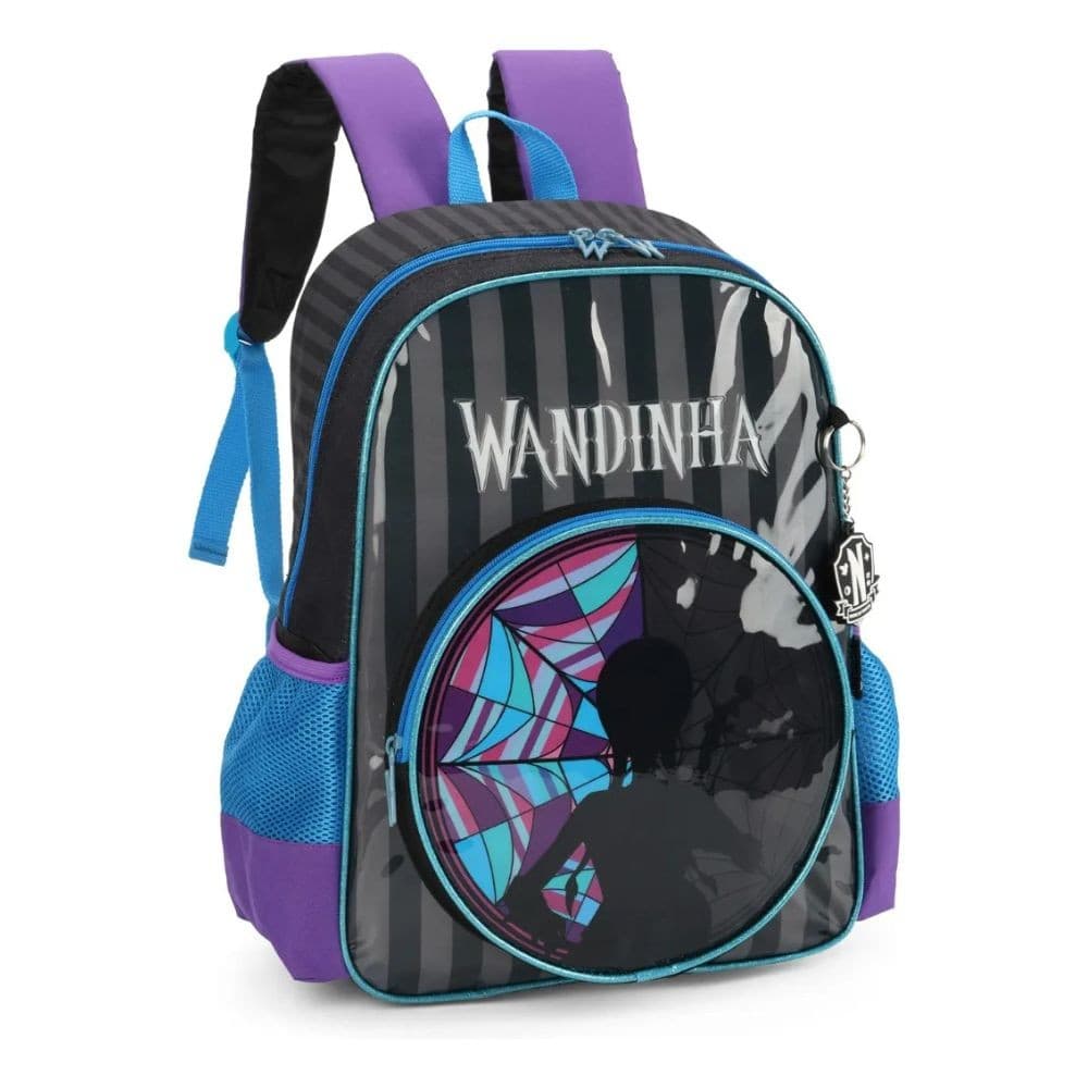 Mochila De Costas Wandinha Azul E Roxa Luxcel