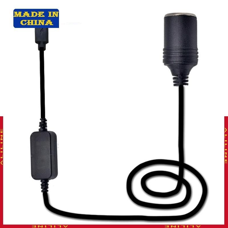 USB C 5V Para 12V 8W Soquete Isqueiro Carro Conversor Fêmea Dispositivo Alimentado Por