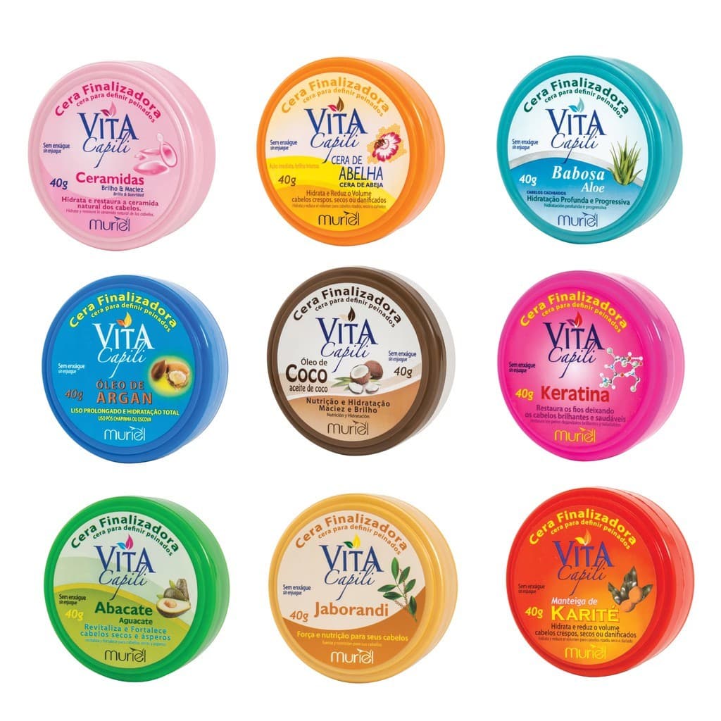 Kit c/3 Cera Finalizadora Vita Capili 40g - Muriel