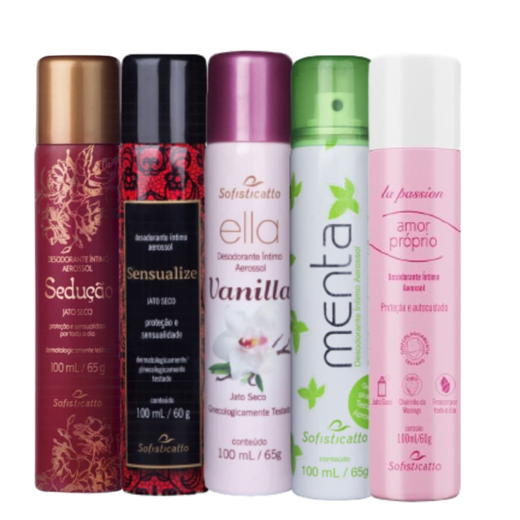 Desodorante Intimo Feminino Jato Seco Sofisticatto 100ml