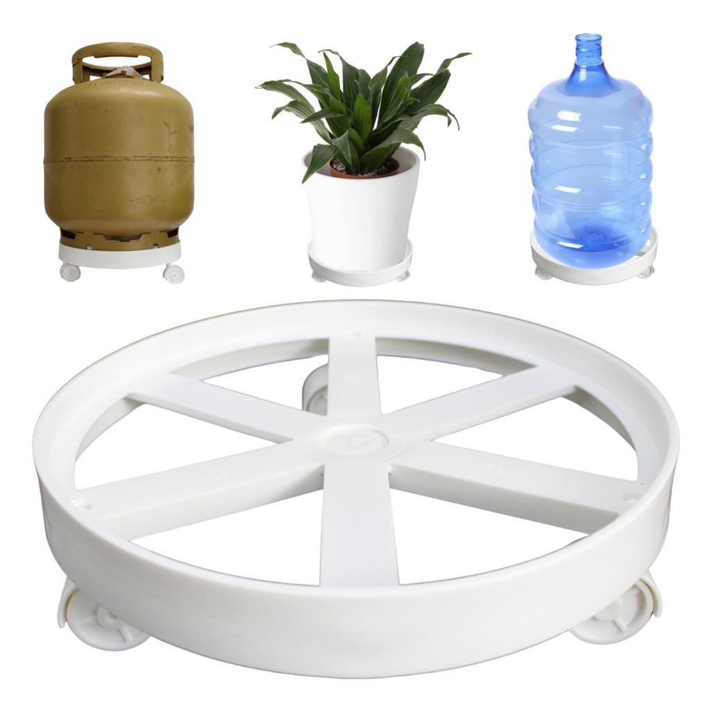 Suporte Para Botijão De Gás Vasos Plantas Com Rodinha 55kg
