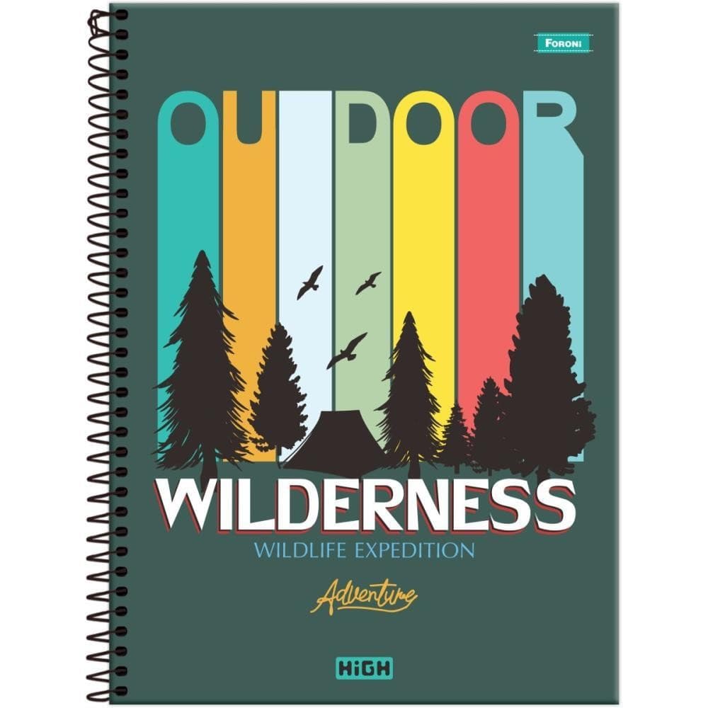 Caderno 10X1 Capa Dura HIGH Masculino 200F PCT.C/04