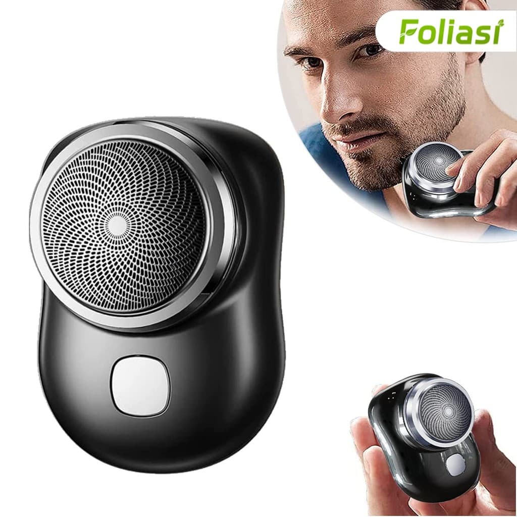 Altamente recomendado!Mini aparador de barba elétrico portátil, tipo C, desconto!