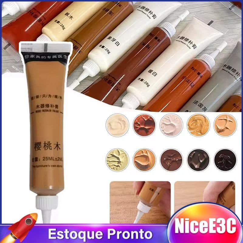 Pasta De Reparo De Tinta Para Madeira NiceE3C, Pasta Para Acabamento De Arranhões E Buracos Em Armários, Pisos De