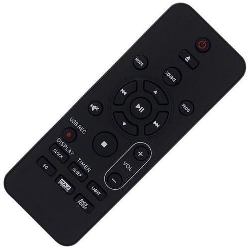 Controle Remoto Para Som Philips Mini Hi-fi System Fx50x Usb 9082/7902 - Substituto Compatível Tg
