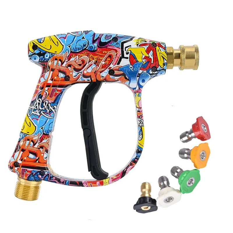 Pistola De Pulverização De Lavadora De Alta Pressão , Arruela 2200PSI 150Bar Com Pontas De Bico De Liberação Rápida De 1