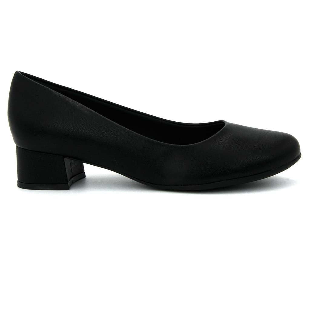 Sapato Feminino scarpin Piccadilly 140110 Baixo Trabalho salto grosso