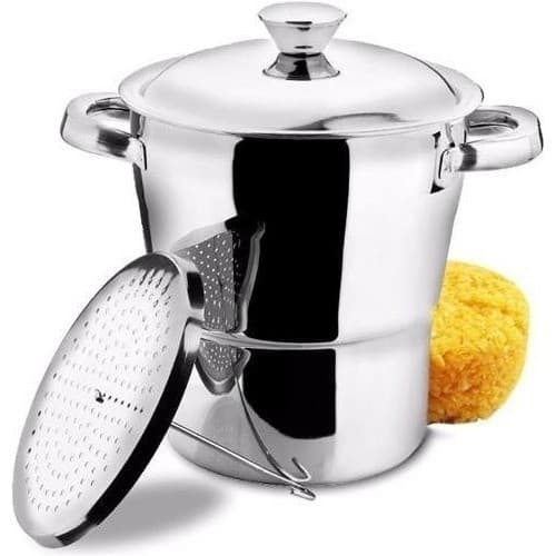 Panela De Cuscuz - Cuscuzeira Em Aço Inox Fogão