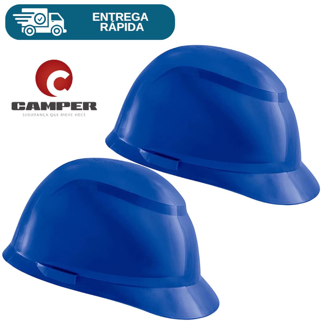 Kit 2 Capacete Segurança Com Carneira Obra Proteção Trabalho Epi Eletricista Engenheiro Avant Camper