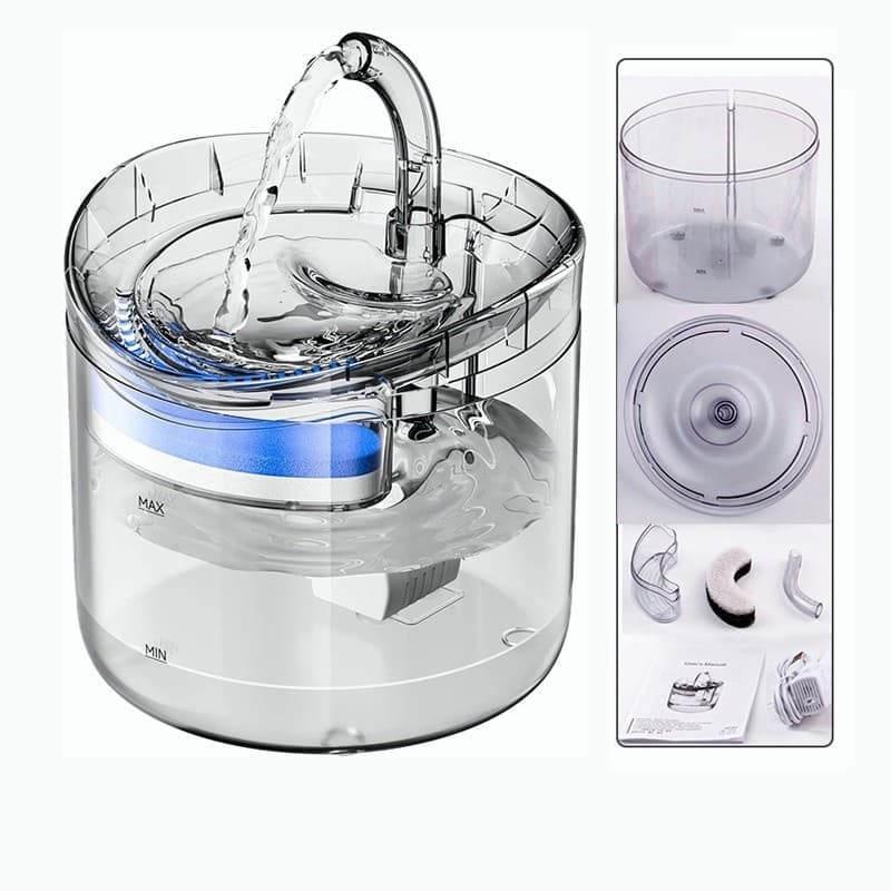 2L gato fonte de água filtro automático bebedor para gatos alimentador dispensador de água para animais estimação