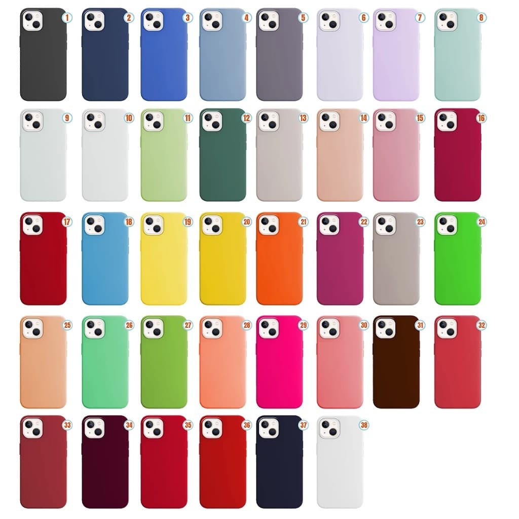 Capa Capinha Silicone IPhone modelo 14 Várias cores , Ótima qualidade
