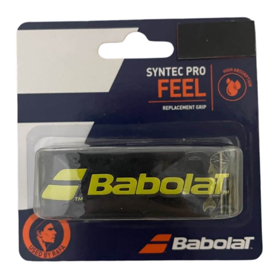 Cushion Grip Babolat Syntec Pro Feel Preto e Amarelo