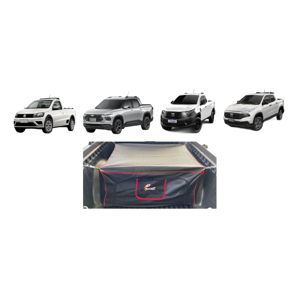 Bolsa Caçamba 410 Litros P/ Saveiro Toro Strada Montana