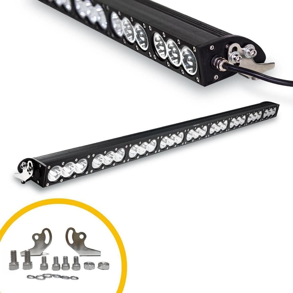 Barra De Led 123cm 27 Leds 270w 9-36v Foco Fechado Tarponn