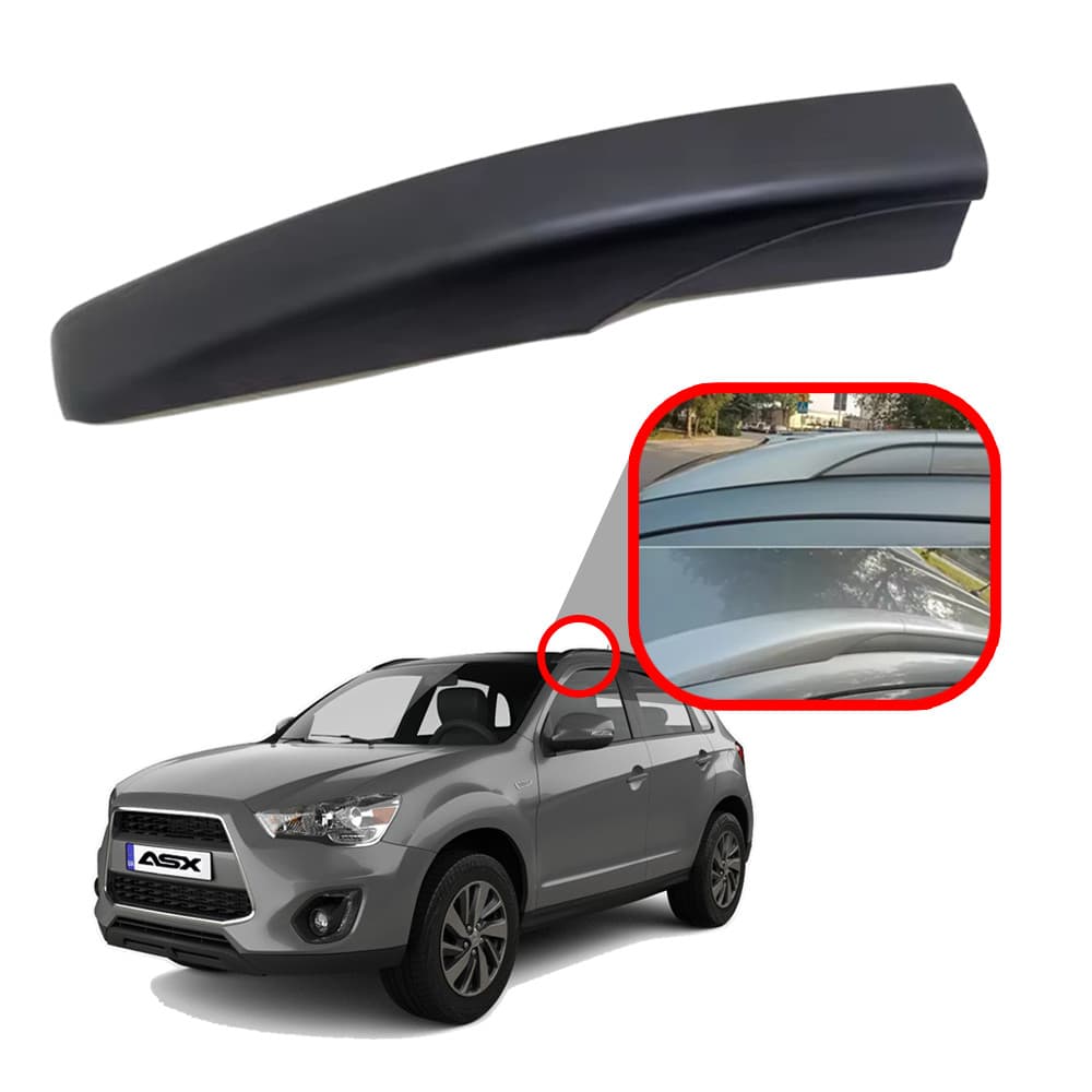 Moldura Acabamento Rack Teto Asx Suv 2013 A 2019 Preto - 1 peça