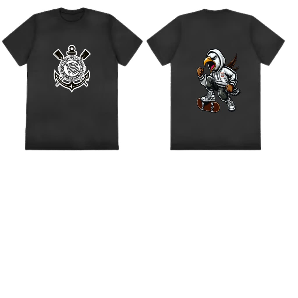 Camiseta de time infantil Futebol Blusa de time Corinthians gaviao