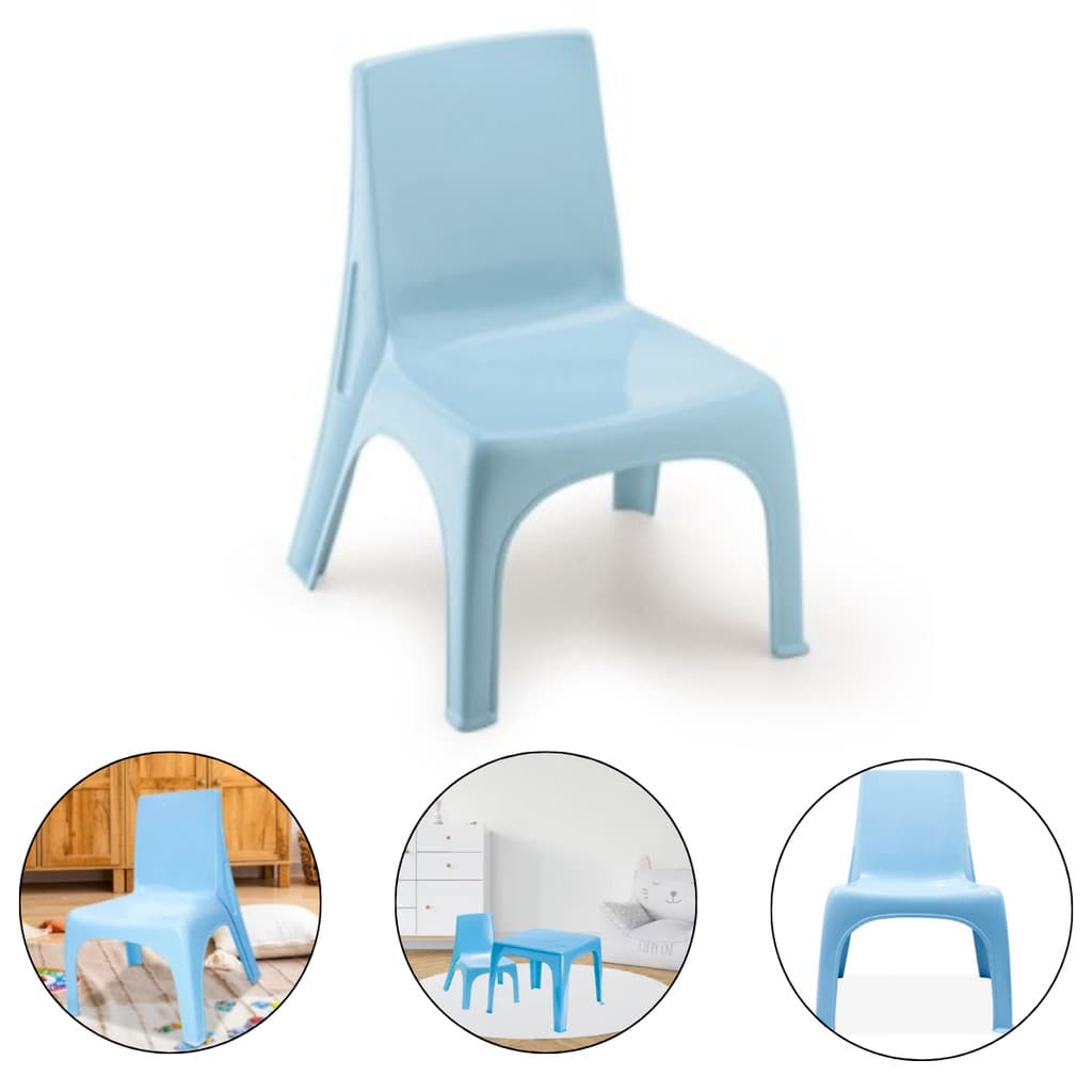Cadeira Poltrona Infantil Educativa Confort De Plástico Azul Injeplastec 2703