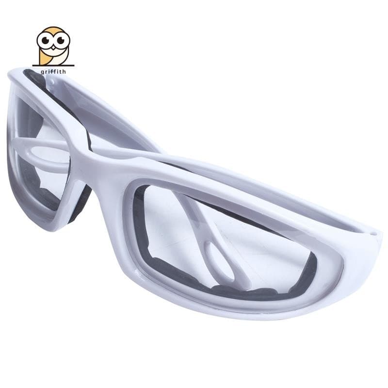 Óculos De Corte De Cebola Sem Lágrimas Protetor De Olhos Ferramenta De Gadget De Cozinha Branco