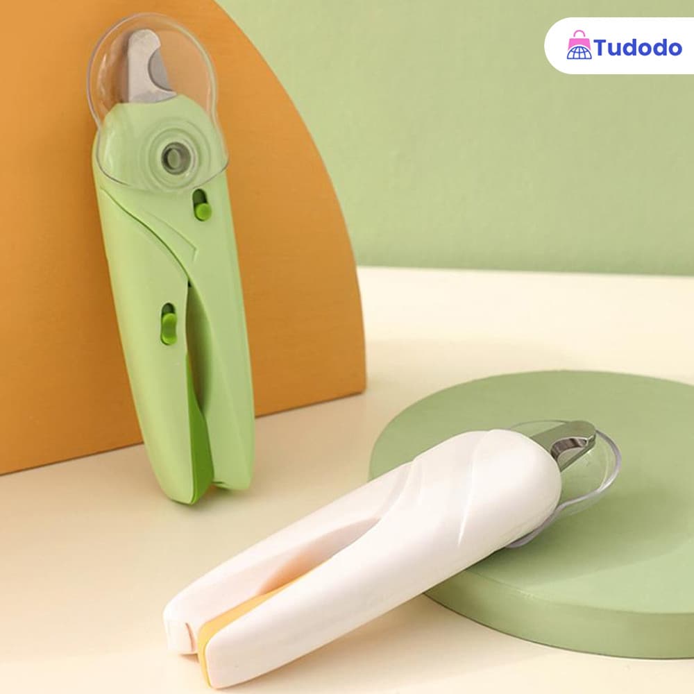 Cortador de Unhas de Animais de Estimação Kit para Cães e Gatos Incluindo Alicate com Luz LED Lixa e Tesoura Integral