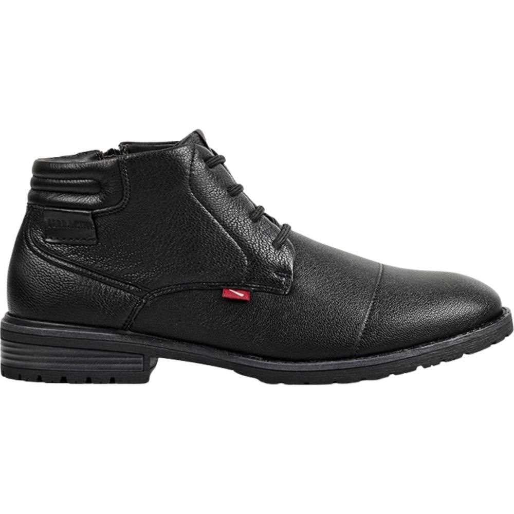 Bota Masculina Casual Couro Bagda Elástico Zíper 9621-665A Ferracini