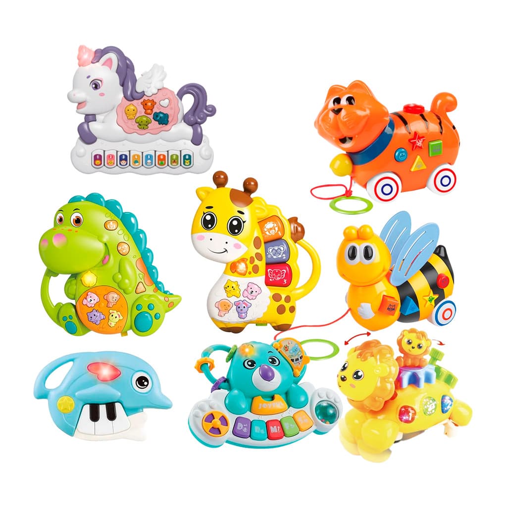 Brinquedo Bichinhos Musicais Para Crianças +3 anos Com Som e Luz