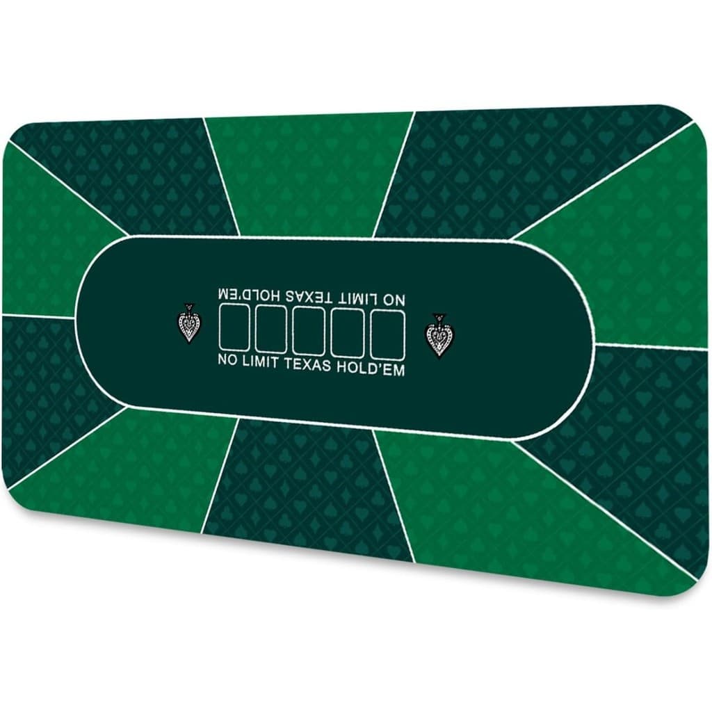 Toalha de Mesa Poker Antiderrapante Texas Tapete de Borracha Blackjack Baccarat Poquer Baralho 120x60