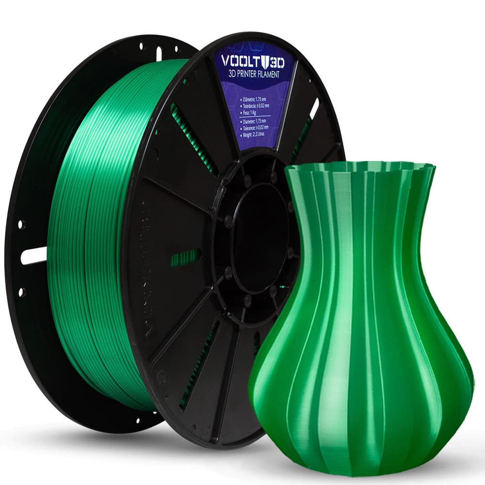 Filamento PLA Verde V-Silk 1 KG