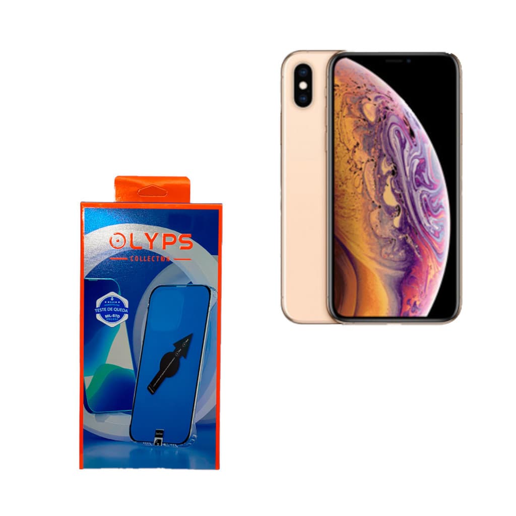 Capa Olyps Acrílico Transparente Com Película Linha Iphone X