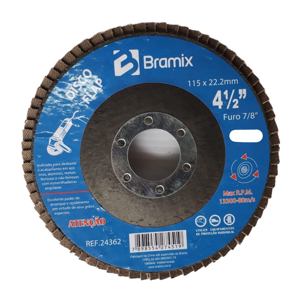 DISCO FLAP 4.1/2" (115) GR 60 -BRAMIX