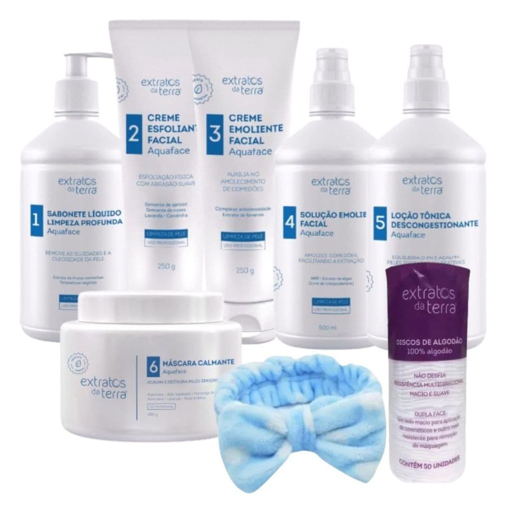 Kit Limpeza de Pele Completo Extratos da Terra Brinde