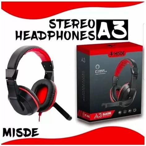 Fone De Ouvido Headphone Com Microfone Gamer Para PC PS4 XBOX Jogos Misde A3 Original