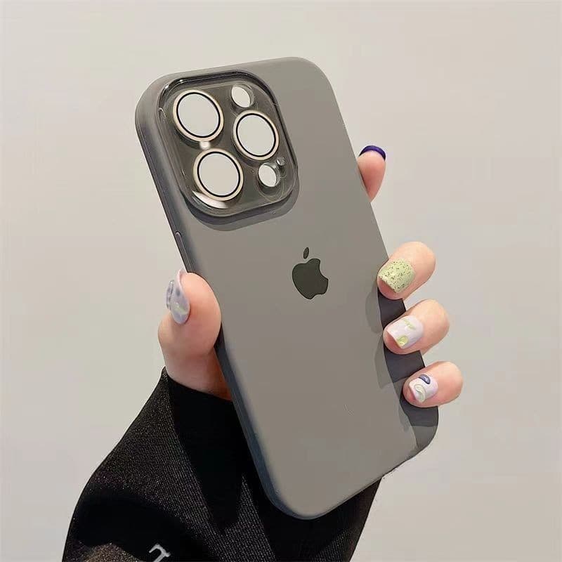 Capa De Silicone Líquido Oficial Com Proteção De Lente Original Para iPhone Air 17 16 15 14 13 12 11 Pro Max