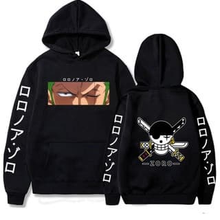 Blusa de Frio Moletom Anime Masculino Feminino One Piece Zoro Envio em 23 Horas