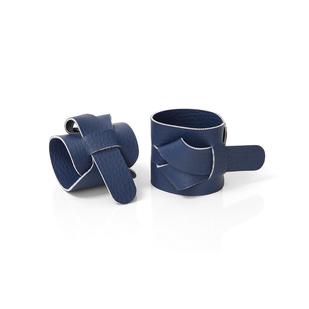 Kit com 2 Argolas de Guardanapo Ravena Azul Profundo 3.5cm - Copa&Cia