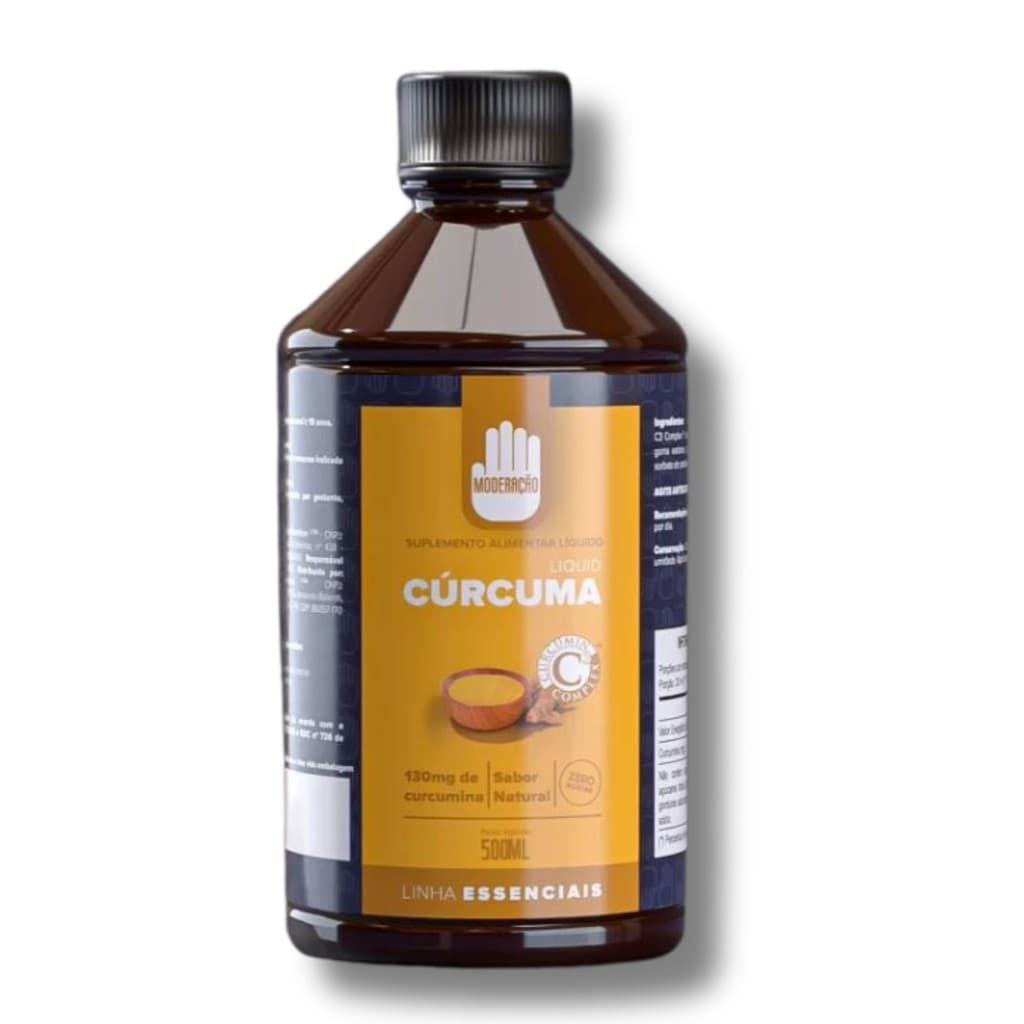 Cúrcuma Líquida - 500ml - Moderação - Natural