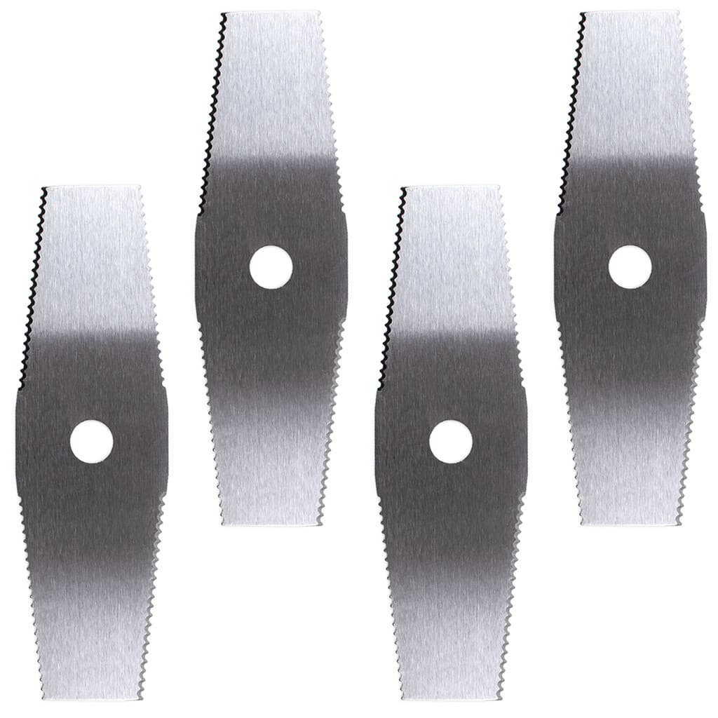 Kit 4 Lâminas Para Roçadeira 2 Pontas 305mm Furo 1pol 25.4mm