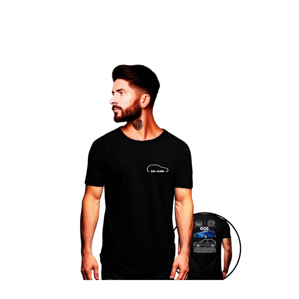 Camiseta T-shirt Longline Carro Gol Club Gol Bola Reliquia Novidade Lançamento