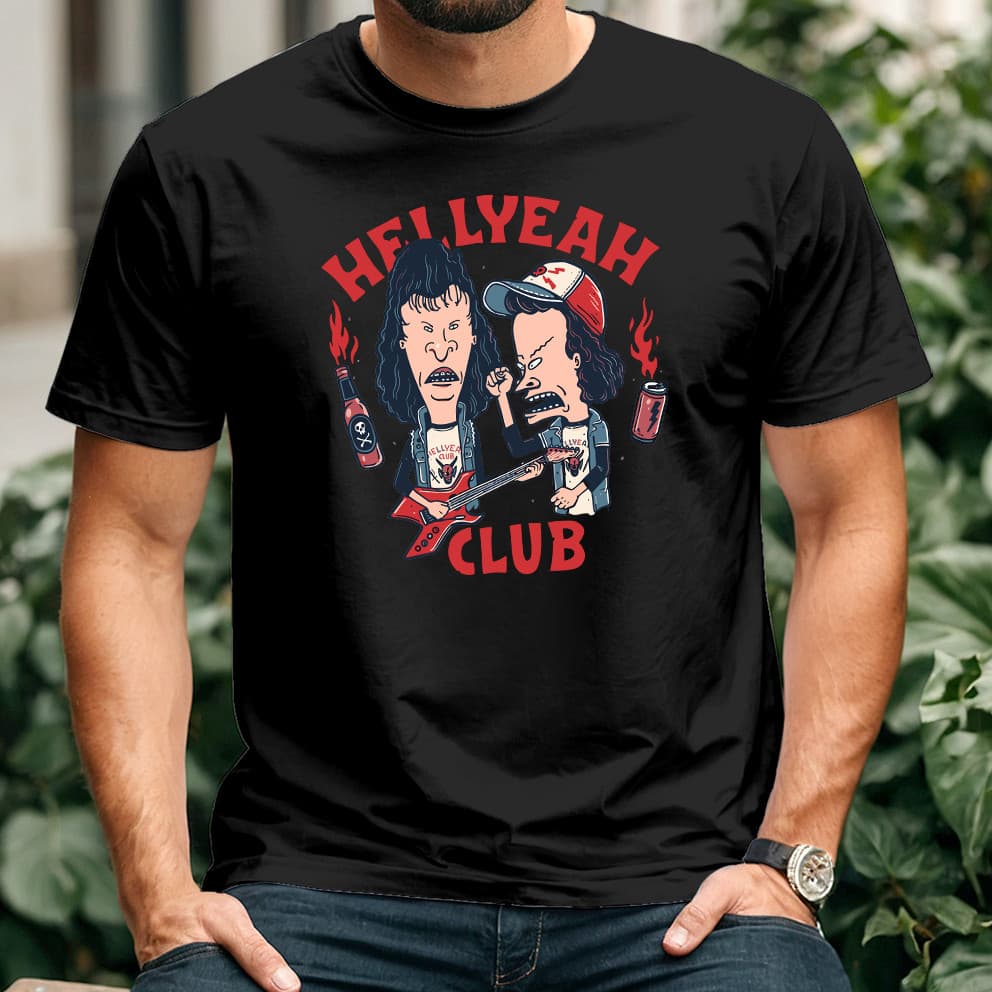 Camiseta Hell Yeah Beavis And Butthead -  Masculina - 100 % Algodão
