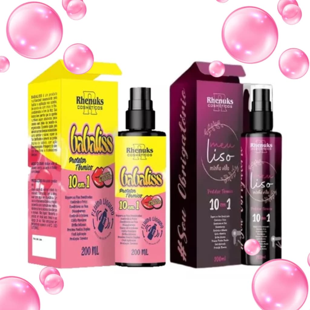 Protetor Térmico Babaliss 200ml + Spray Meu Liso Capilar