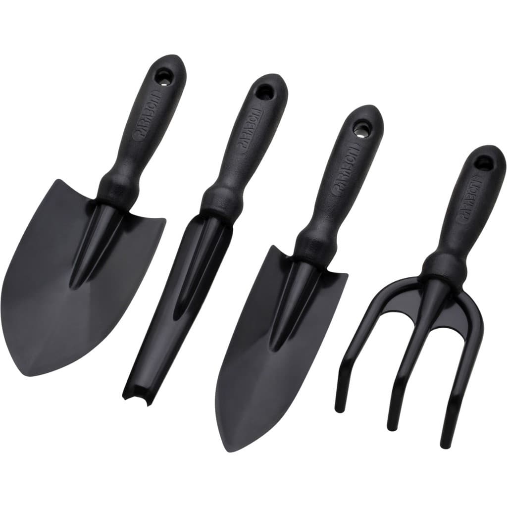Kit de Ferramentas para Jardim 4 peças - Ancinho/Arranca Inço/Pás Larga e Estreita