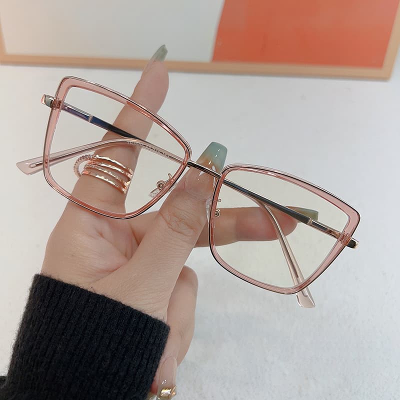 VisãoPerfeita óculos feminino quadrado óculos moderno feminino anti reflexo e luz azul óculos de luz anti azul