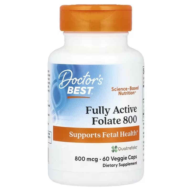 Metilfolato Com Quatrefolic 800 Mcg 60 Caps Doctor's Best