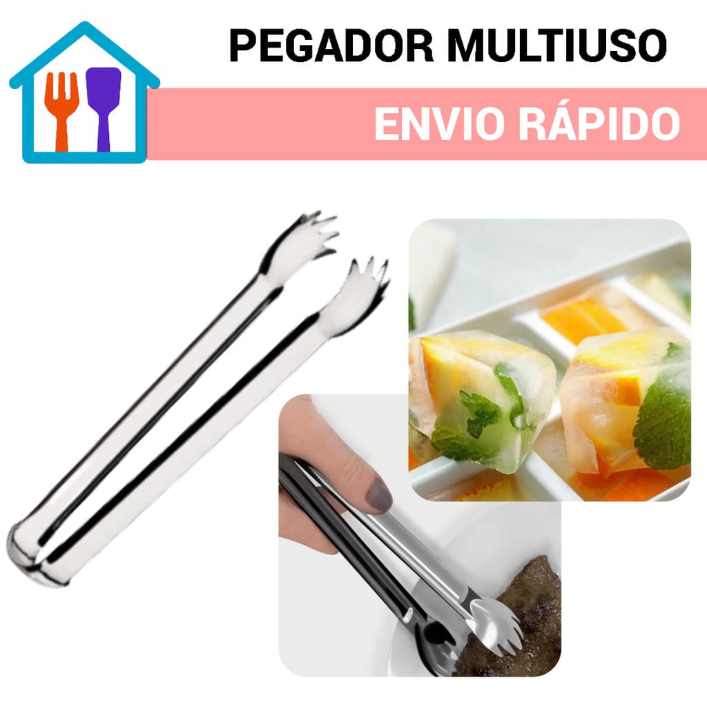 3 Pç Pegador de Gelo Aço Inox Cozinha Resistente Multiuso Universal Durável