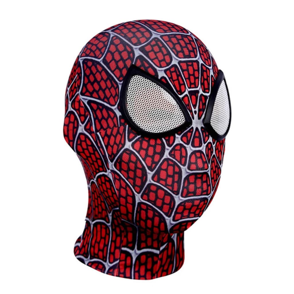 Máscara do Homem-Aranha em Poliéster para Adultos Crianças_E